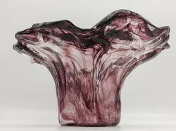 Glasschale in violett - Bild 4