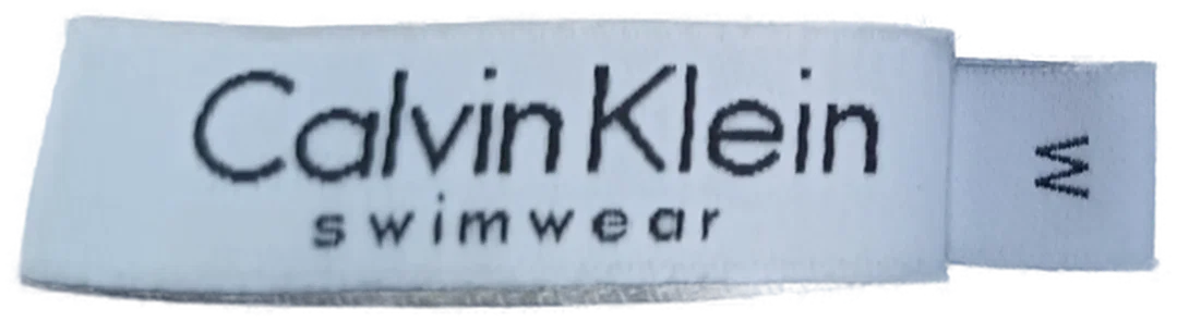 Calvin Klein Badeanzug schwarz mit Logo Gr. M – Bild 4