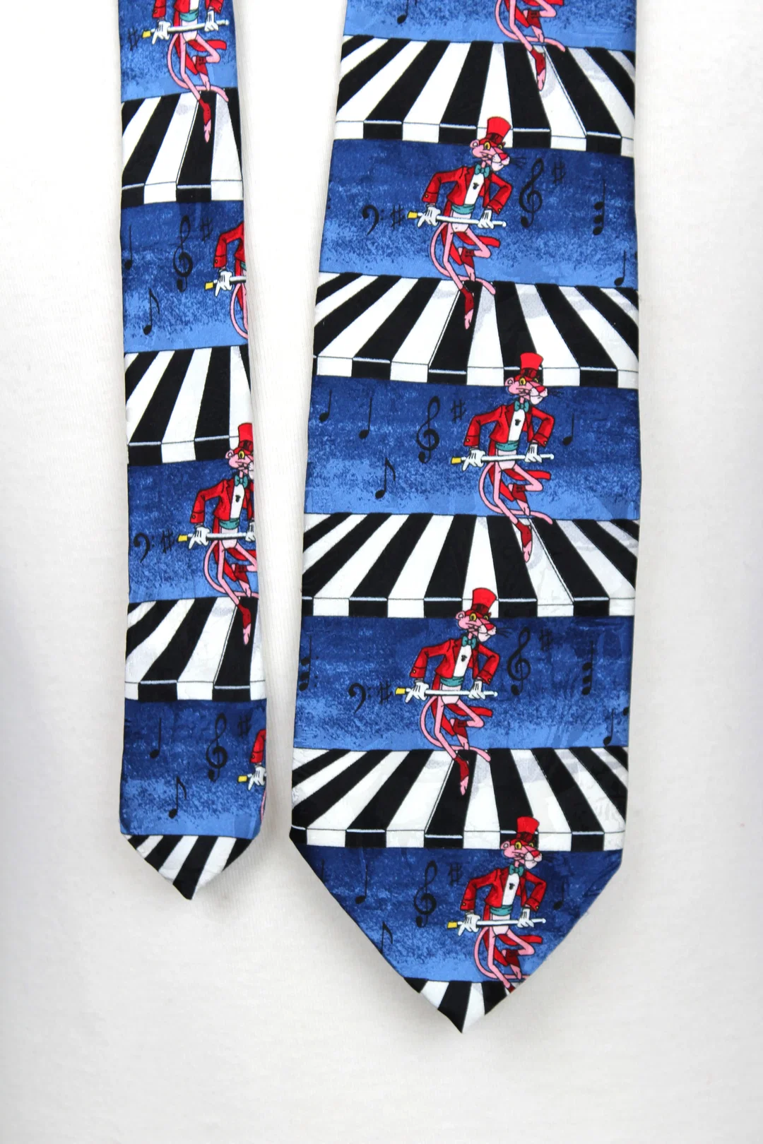 Vintage Tie Rack Seidenkrawatte Pink Panther 1997, Made in Italy – Bild 2