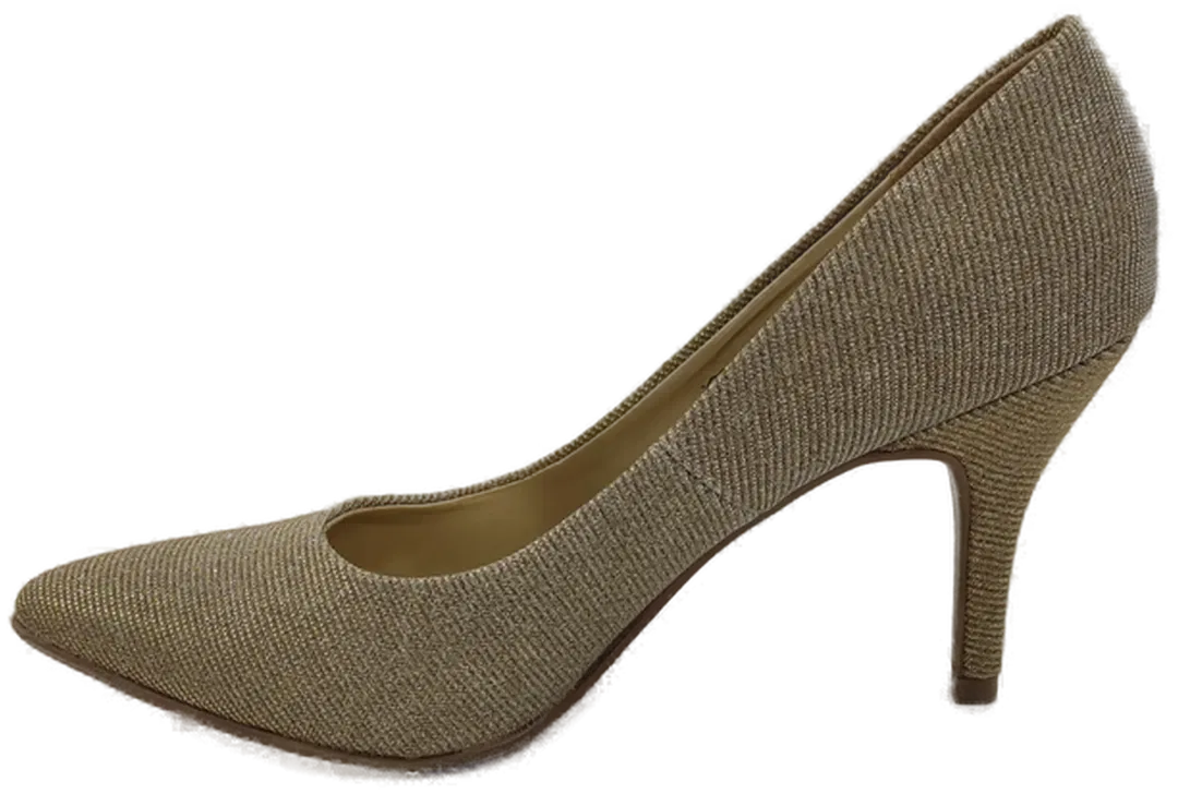 Graceland Damen  Pumps High Heels gold glänzend - Gr. 37 - Bild 1