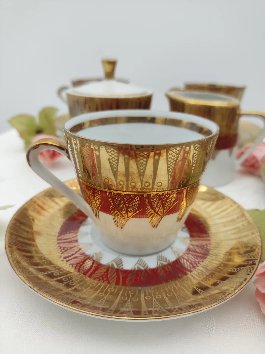 Bavaria Porzellan Kaffeeservice mit Schönheitsfehler | Vintage-Schatz – Bild 4