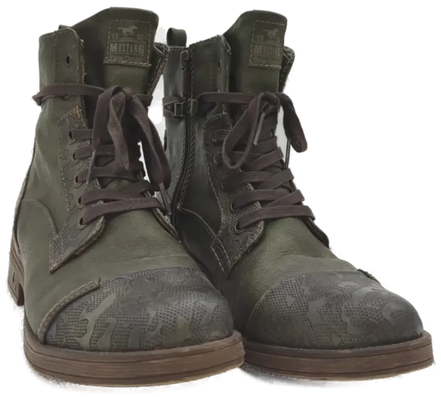 Mustang Damen Stiefeletten Grün - 40 - Bild 1