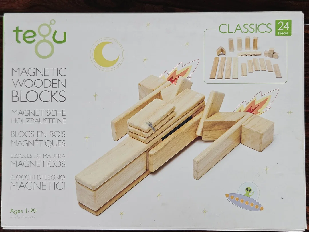 Magnetic Wooden Blocks Classic. - Holzmagnetbausteine (24teilig) - tegu – Bild 2