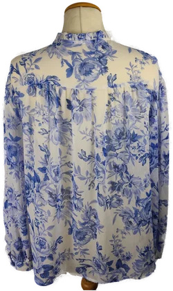 Zara Bluse Geblümt Polyester | Jeans-Begleiter – Vorschau 3