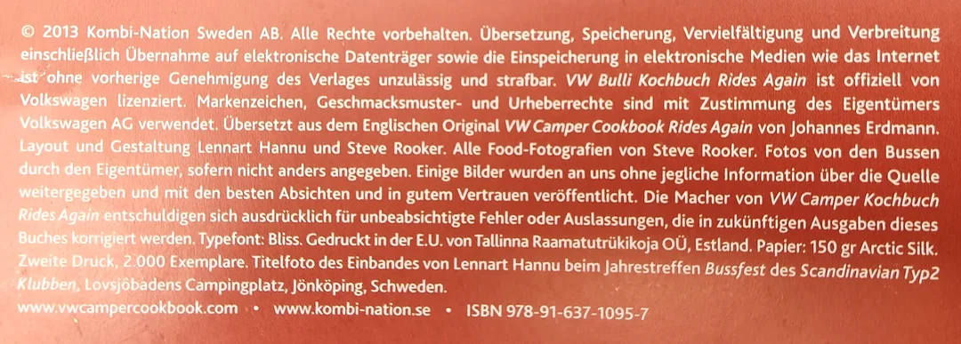 VW Bulli Kochbuch - Rides Again – Bild 3