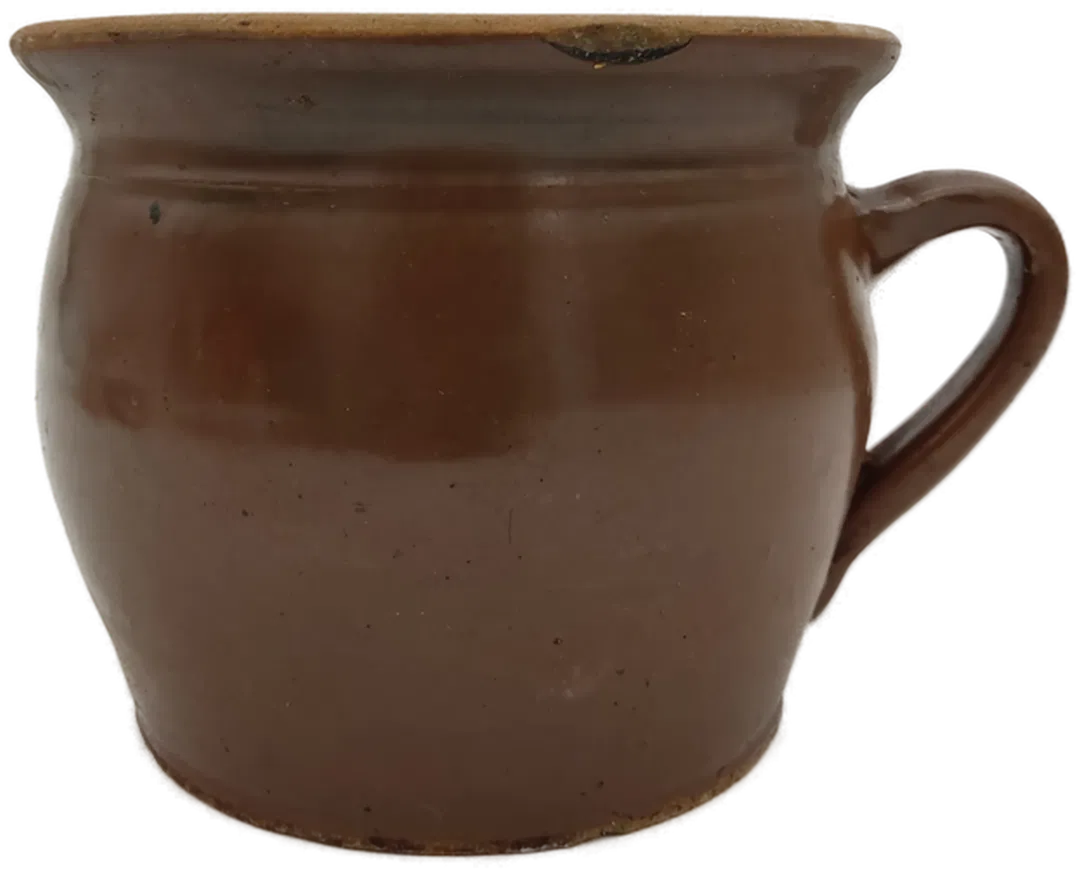 Keramik Nachttopf braun Höhe: 17 cm Vintage - Bild 1