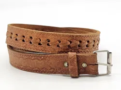 Vintage Ledergürtel -  Länge ca. 120  cm - Bild 3