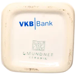 Gmundner Keramik Vase VKB Bank – Handgefertigte Designvase mit blau-grüner Glasur - Bild 2