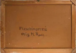 Bild M. Roth Landschaftsgemälde im Goldrahmen, 20. Jh. Pleschingerau - Bild 2