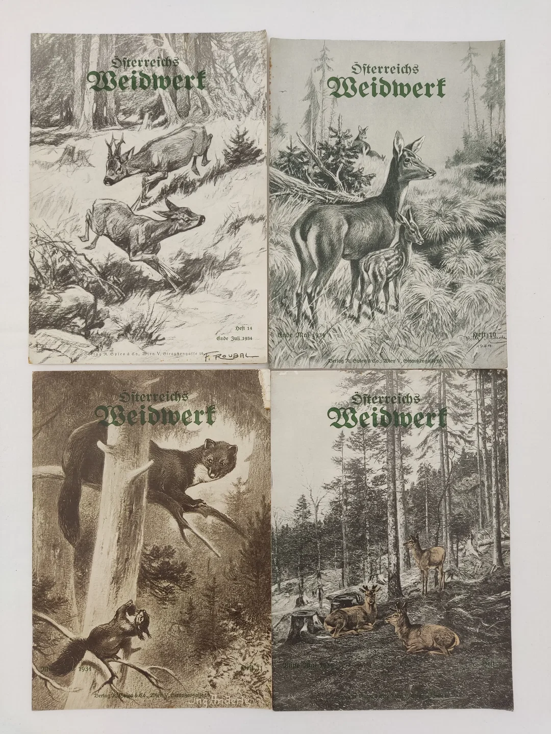 Österreichs Weidwerk - 10 Hefte - Jagdmagazin 1934 – Bild 2