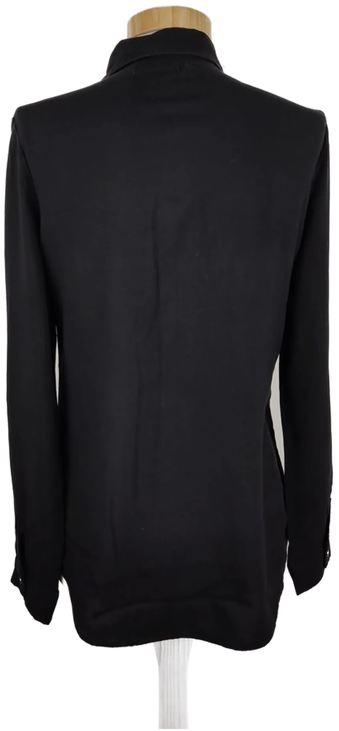 Bluse "Jennifer Taylor", langarm mit Kragen, schwarz – Bild 4