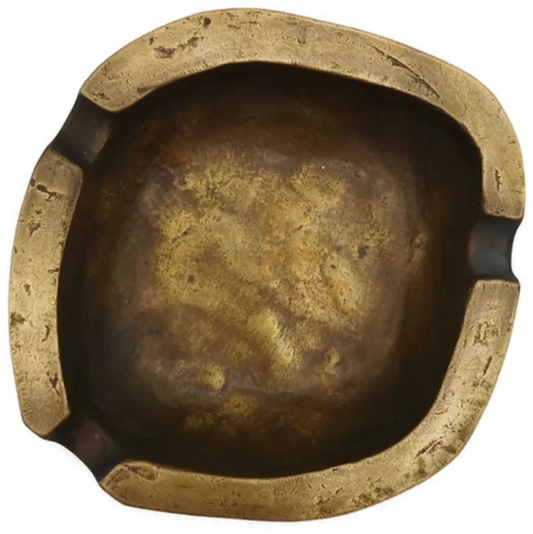Messing Aschenbecher - ideal für Räucherwerk  – Bild 2