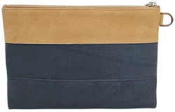 Max V. Koenig Damen Lederkulturbeutel, beige/blau - Bild 2