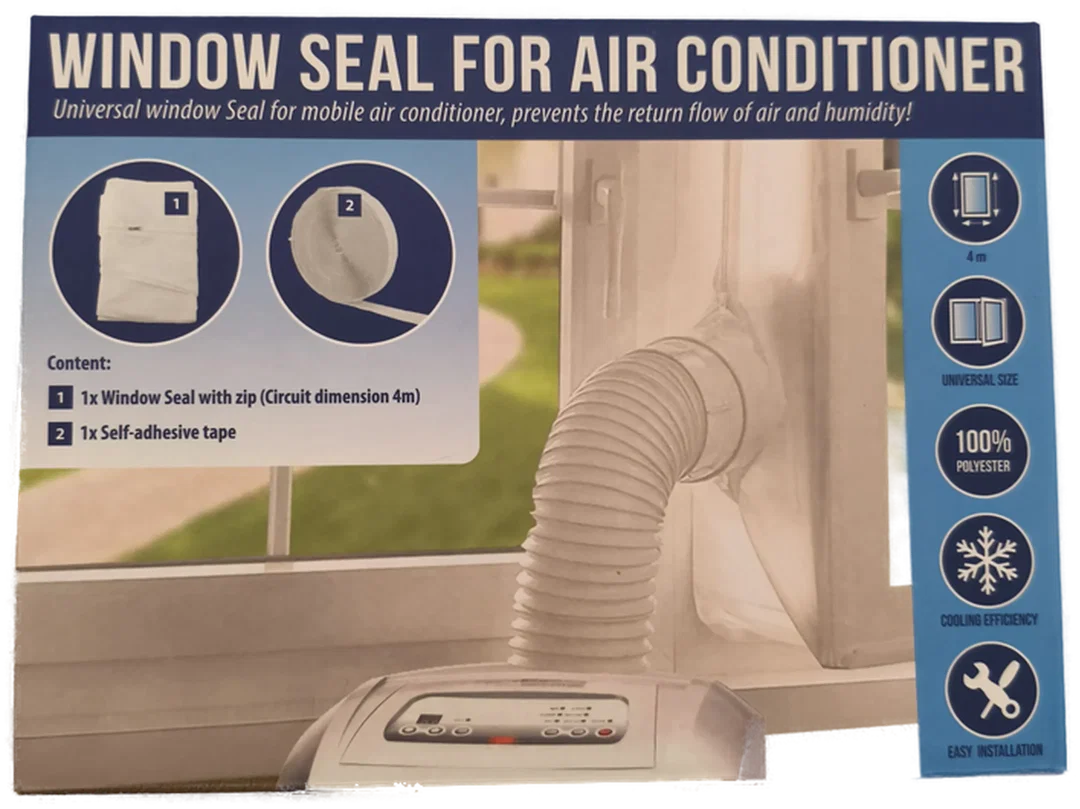 Fensterabdichtung für mobile Klimaanlagen, 4 Meter Umfang – Bild 1