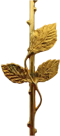 Deko-Rose 95% Zinn Goldfarben | Retro-Charme - Bild 10