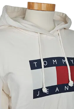 TOMMY JEANS Damen Pullover, weiß - Gr. XS - Bild 4