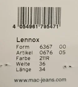 Mac Herren Jeans beige Gr. W36 L34 - Bild 4