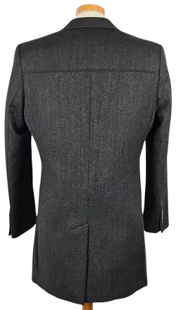 ESPRIT Herren Wollmantel, schwarz/grau - Gr. S  - Bild 3