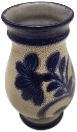 Knödgen Edel - Keramik, Vintage Vase, handbemalt, Modell 1550/20 Westerwald, 1970er/1980er