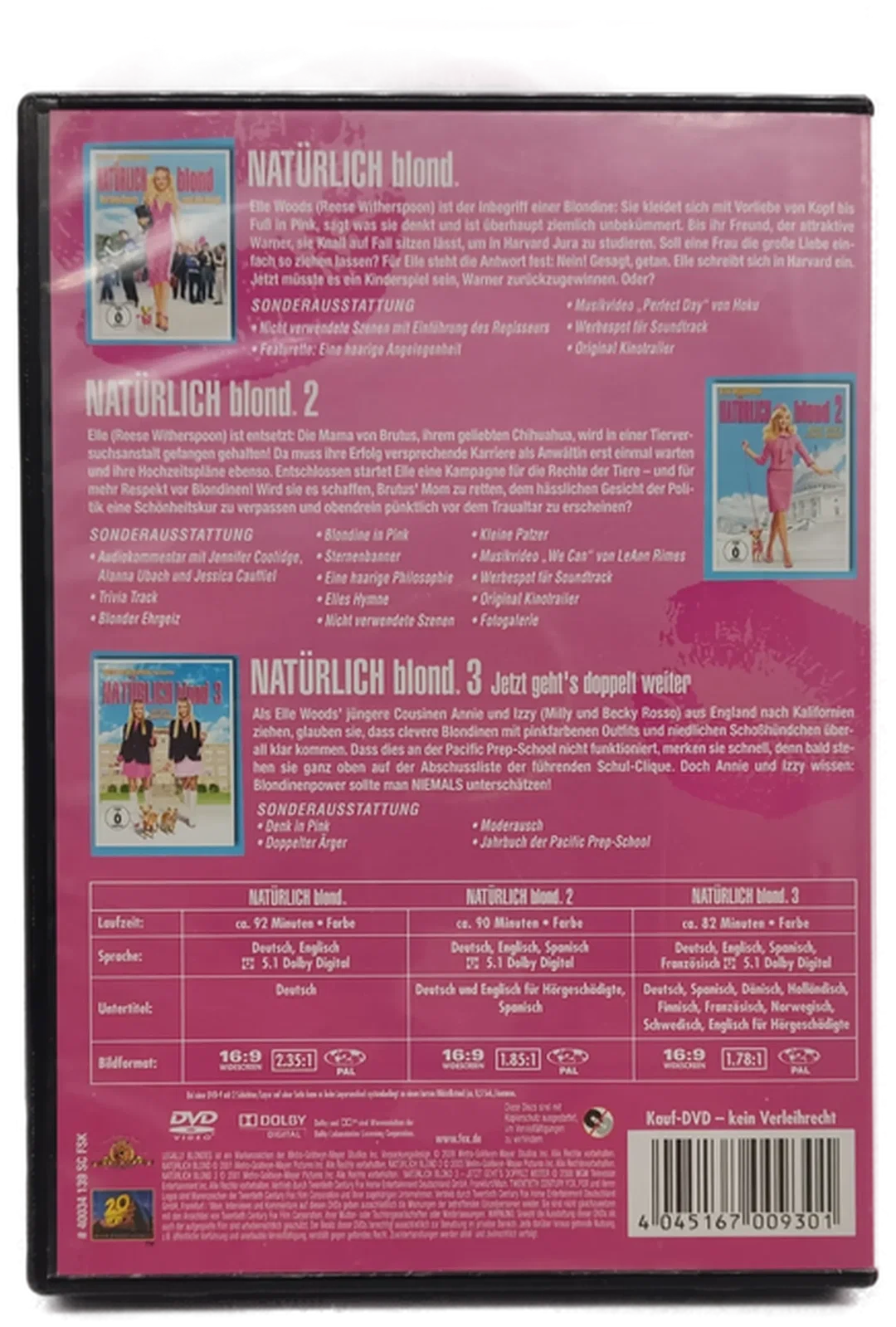 DVD "Natürlich blond" mit Reese Witherspoon und Selma Blair  – Bild 3