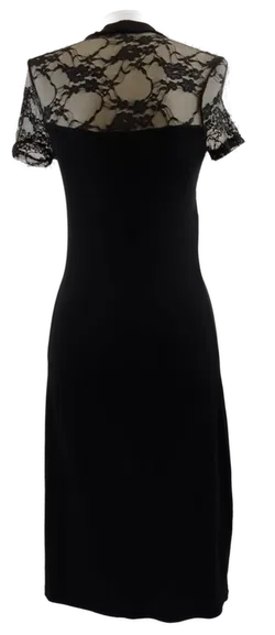 Schwarzes Kleid mit Spitze  - Bild 3