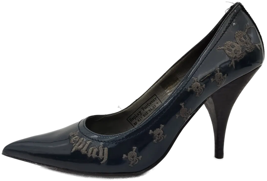 Replay Damen Pumps dunkelblau Gr. 37 - Bild 1