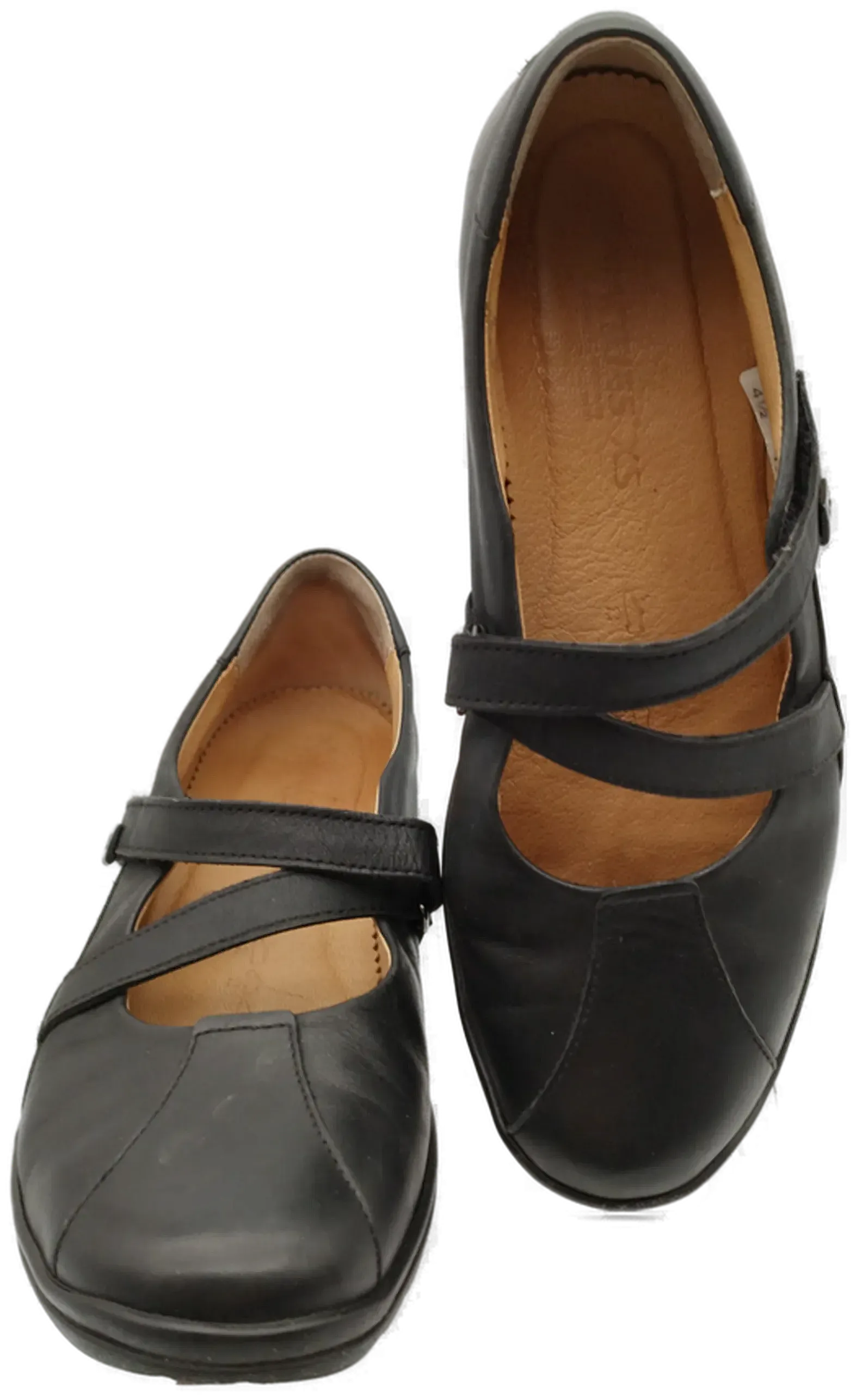 Ballerinas Hartjes Schwarz Leder Gr. 37,5 | Zeitloser Komfort - Bild 1