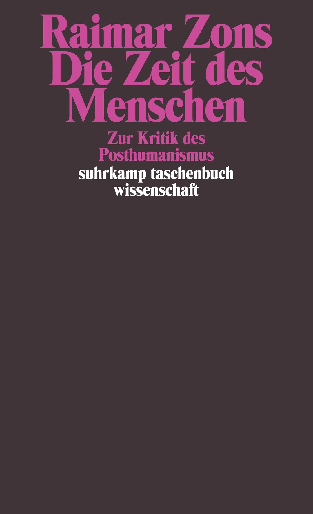 Die Zeit des Menschen - Raimar Zons - Bild 1