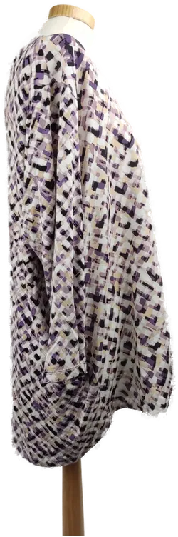 Samoon Damenbluse lavendel-lila-weiss-beige gemustert - XXL/44 - Bild 3