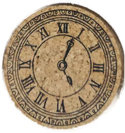 Holz-Untersetzer 6er-Set Uhr-Design | Zeitloser Charme – Vorschau 5