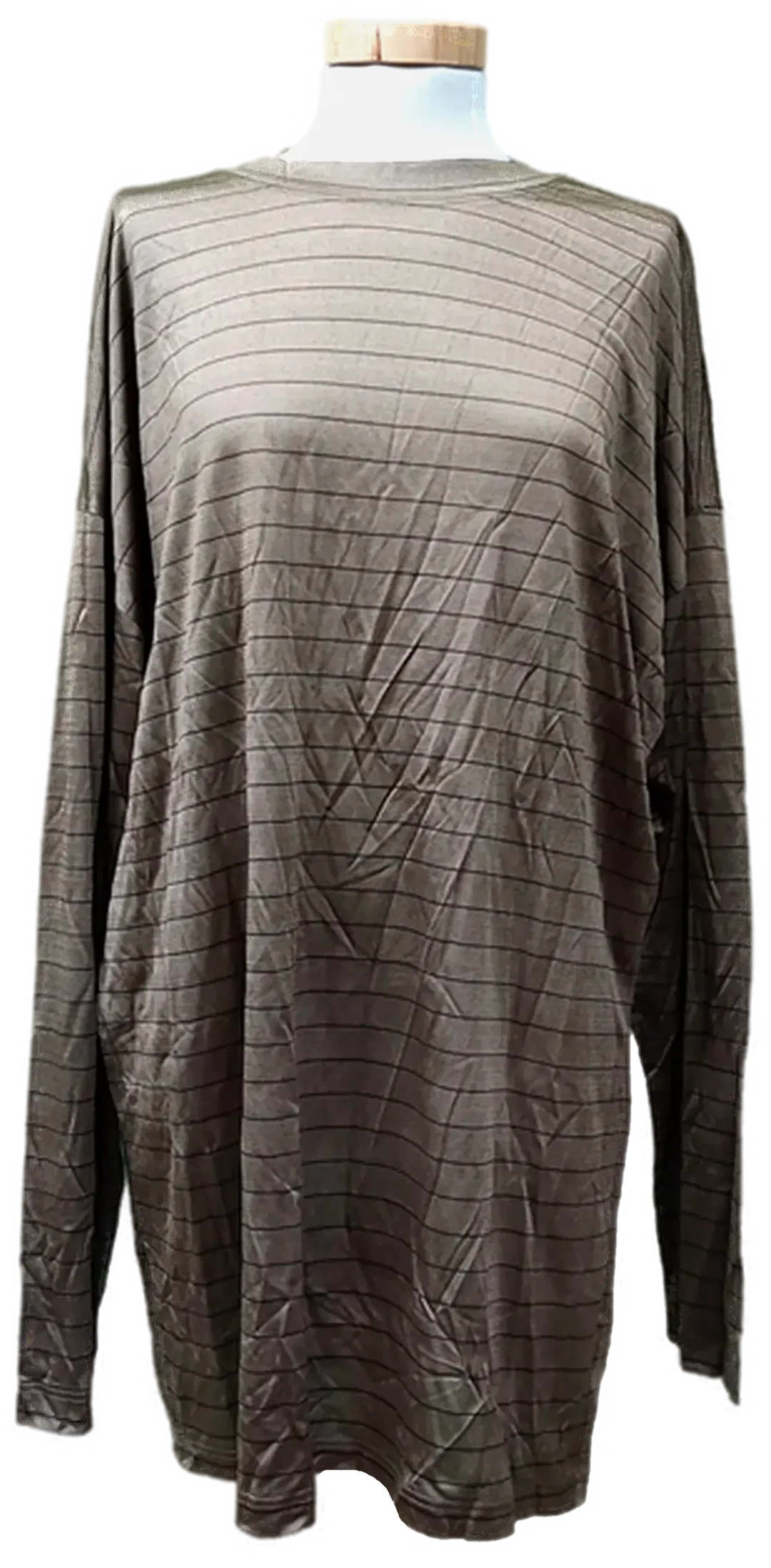Gianni Versace Langarmshirt olivegrün schimmernd Gr. XXL – Bild 3