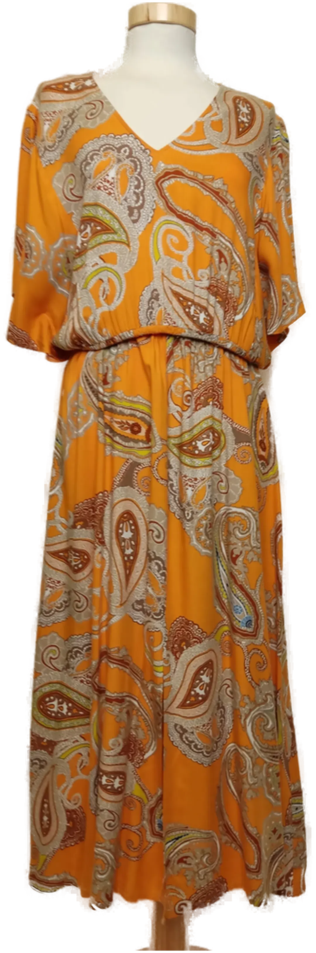 Betty Barclay Damen Sommerkleid orange Paisley Muster Gr.40 - Bild 4