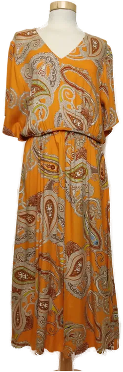 Betty Barclay Damen Sommerkleid orange Paisley Muster Gr.40 - Bild 1