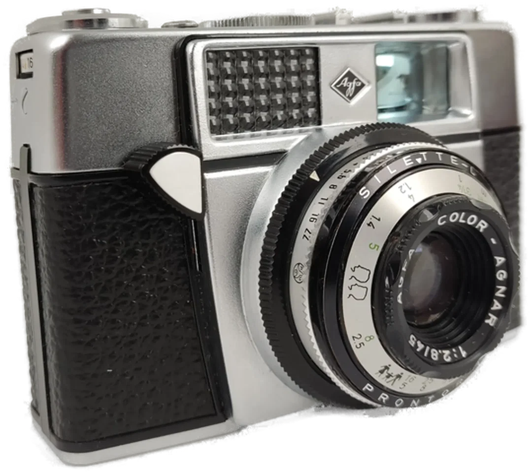 Agfa Silette L mit Color-Agnar 2,8/45, Tasche, Blitzgerät + Gebrauchsanweisung – Bild 2