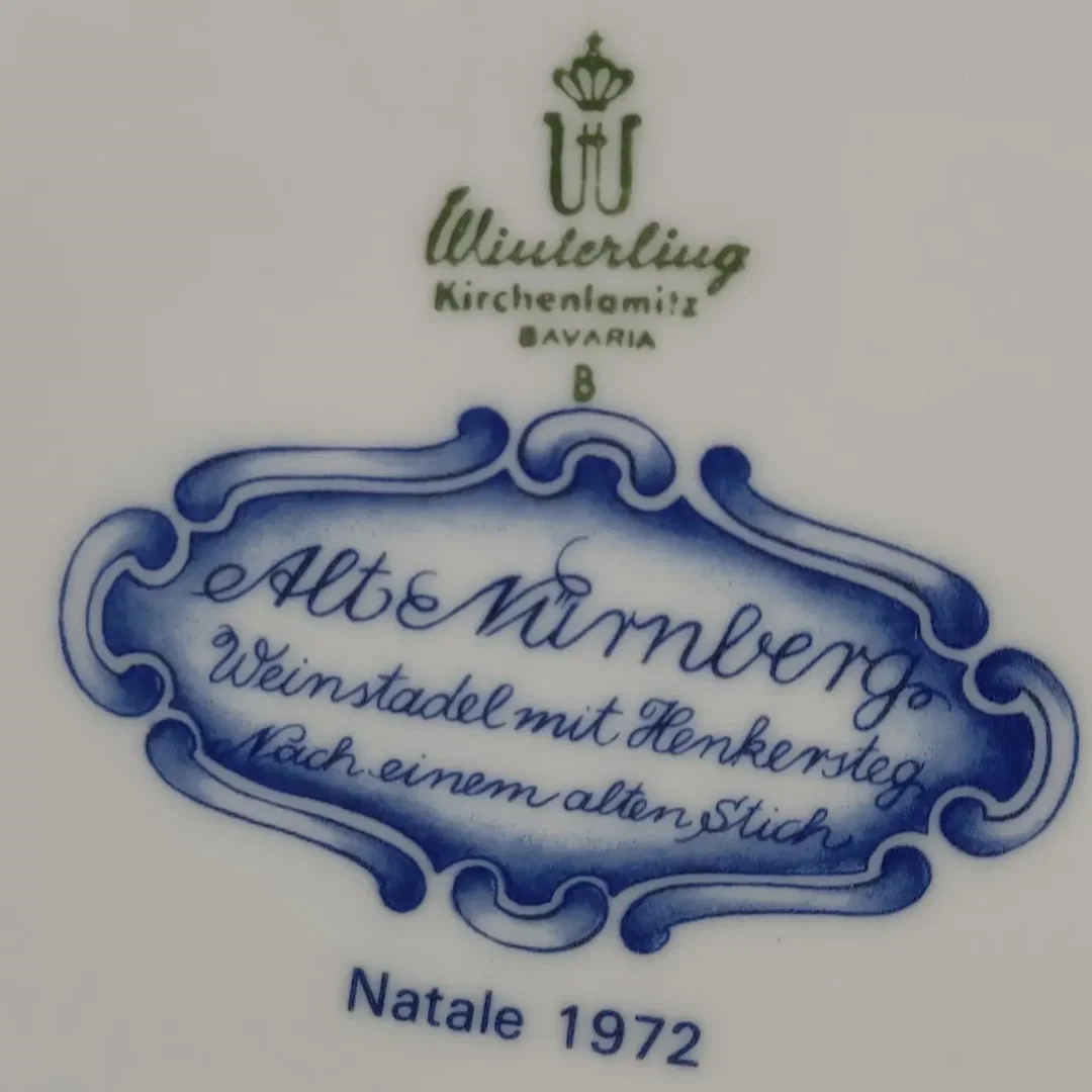 Winterling Kirchenlamitz Bavaria Sammelteller Alt Nürnberg – Bild 3