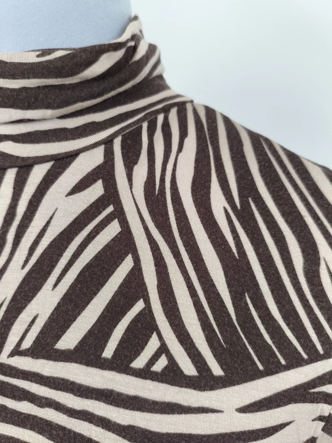 H&M, Rollkragenshirt, Zebra, Gr. L – Bild 3