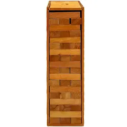 Janga/Goki Geschicklichkeitsspiel Wackelturm in Holz Box / Holzspielzeug - Bild 1