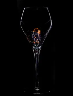  La Fleur Monarch Milano Kristall, 6 Rotweingläser - Handbemalt u. mundgeblasen - Bild 2