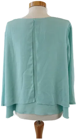 fishbone sister Damenbluse, türkis - Gr. L - Bild 3