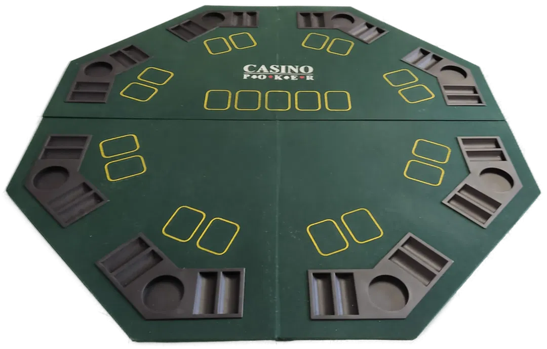  Weco Casino Poker Tischauflage-Pokertisch  1.20 m X 1.20 m mit Tasche - Bild 4