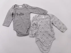 2er Set "my baby" Bodies, Langarm, Gr. 50/56 – Vorschau 1