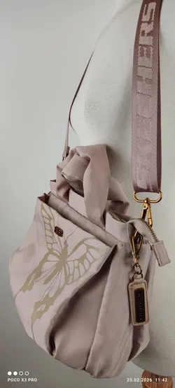 Skechers Handtasche Beige mit Schultergurt - Bild 5