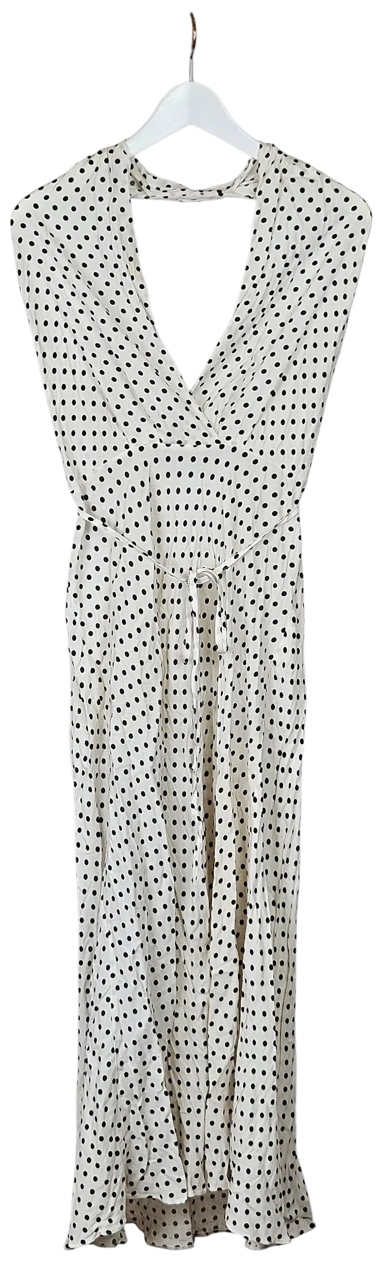 ZARA Damen Maxikleid, weiß/schwarz - Gr. L  - Bild 1