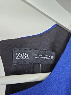 ZARA Damen Maxikleid, blau - Gr. L / 40  – Vorschau 5