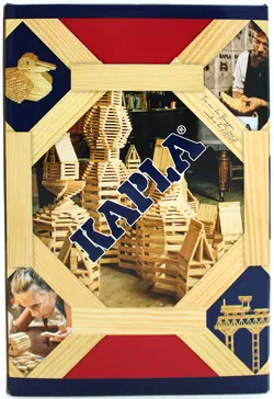 Kapla Holzbaukasten – 199 Bauklötze aus Kiefernholz mit Aufbewahrungsbox - Bild 4