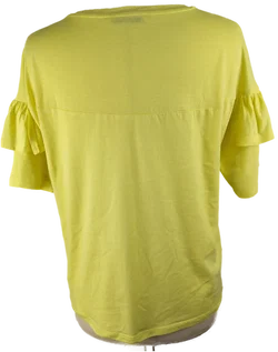 MANGO Damen T-Shirt Unifarben Gr. 40 | Zeitloses Basic - Bild 3