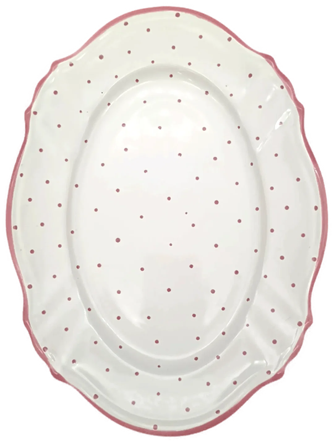 Servierplatte Gmundner Keramik - Rosa Tupferl (5-teilig) – Bild 2