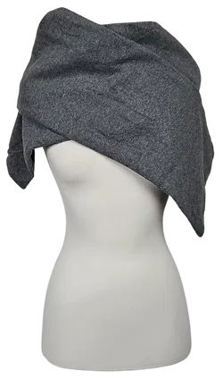 Schal Damen, grau/schwarz - Bild 2