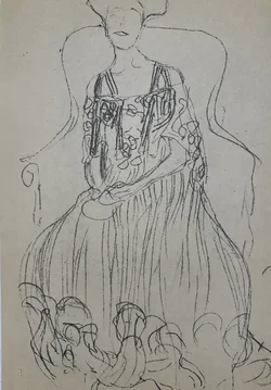 Gustav Klimt Zeichnungen 1 Sammelmappe mit Drucken 1980 - Bild 22