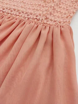 American Apparel Damen Chiffonkleid, pfirsichrosa - Gr. XS – Vorschau 5